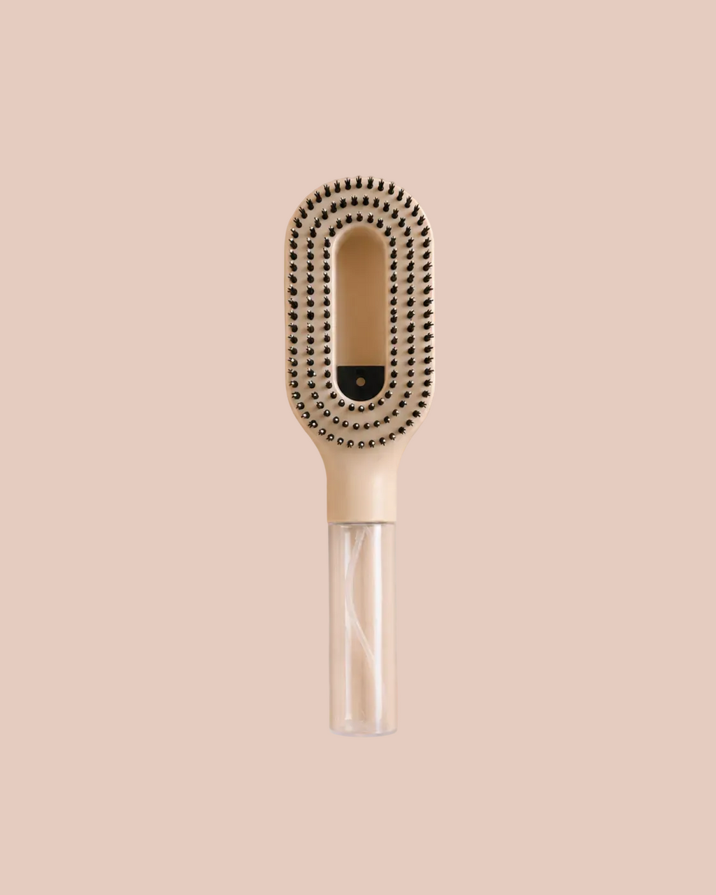 Marleya Refresh Spray Brush in Beige with built-in water mist for detangling and styling